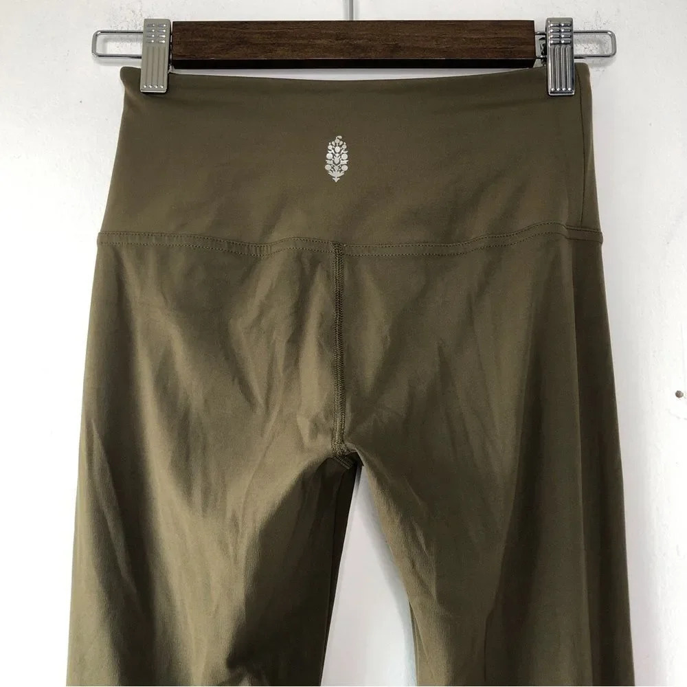 Free People Movement Olive Green Wave Rider Leggings Size XS - Picture 4 of 11